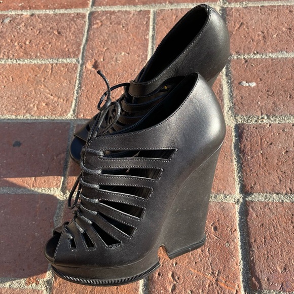 YSL Hortense Wedge Heels - Picture 4 of 14